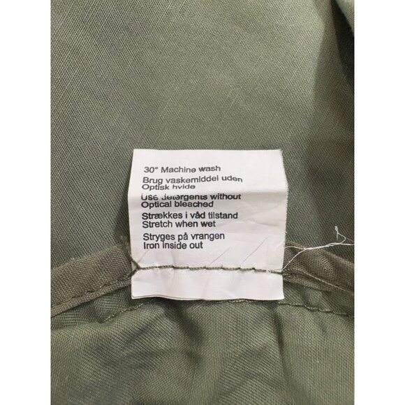 Ganni cargo army style jacket coat size L color olive Green - Picture 6 of 8